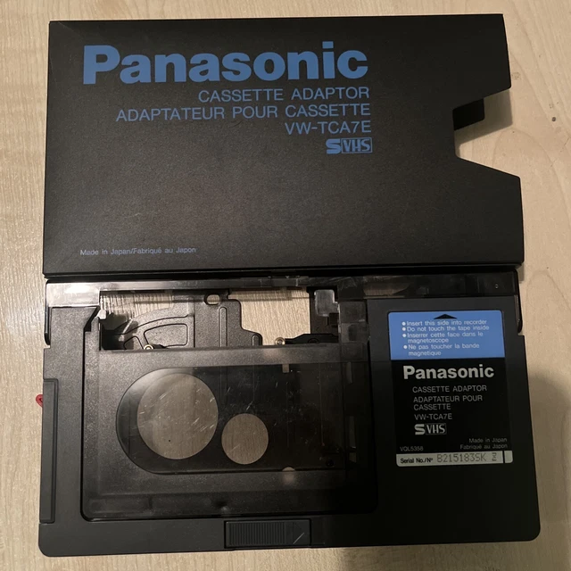 PANASONIC VWTCA7E MOTORISED Tape Cassette Adaptor SVHSC VHSC to VHS
