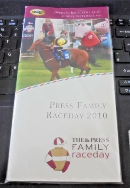 York Race Card, September 5Th, 2010 - Press Family Raceday 2010