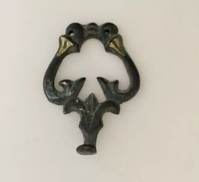 Vintage Cast Iron Victorian Decorative Hanging Hook Small