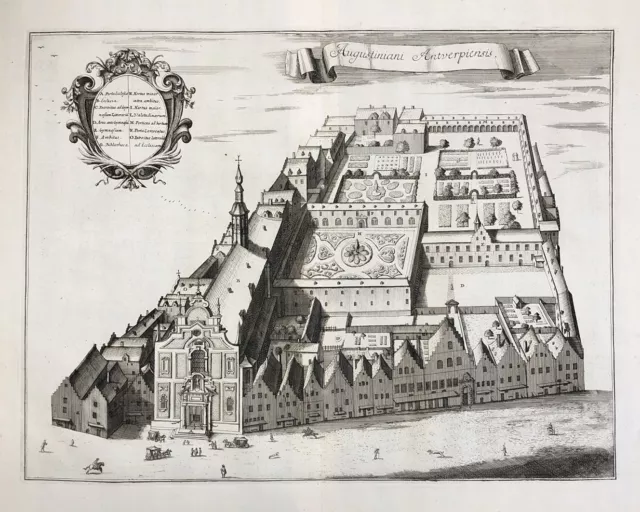 Anvers Augustijnenklooster Augustins Monastère Sanderus 1730