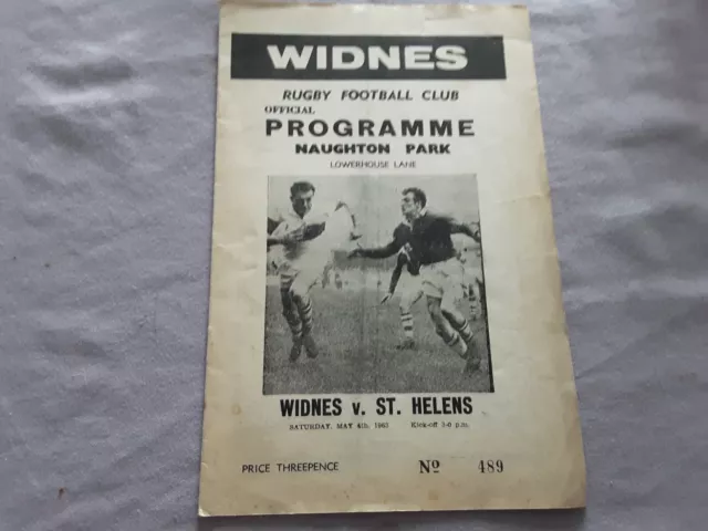 Widnes v St Helens 1963 (Wid-24)