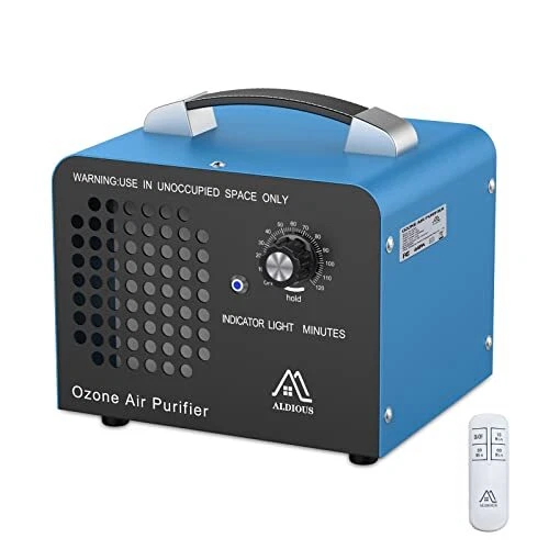 Ozone Generator, 10,000mg/h High Capacity Industrial 10G Ozone Light blue