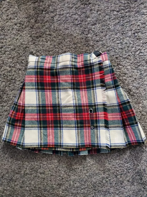 Heathlyn Girl's Skirt Kilt Size 4 Pure New Wool