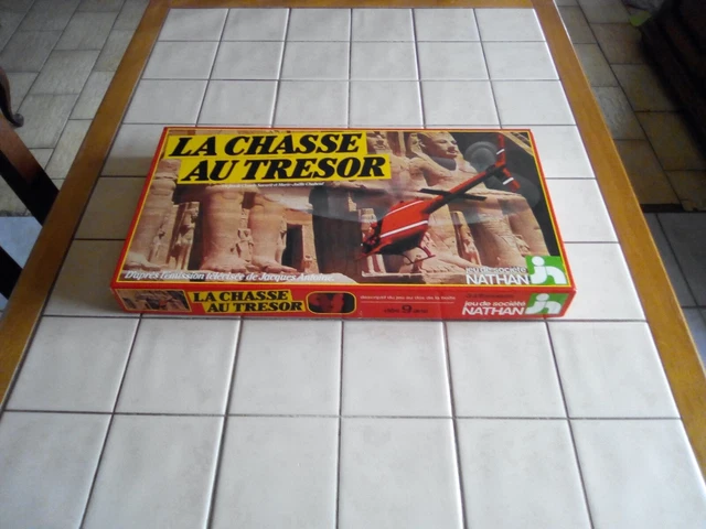 Jeu De Société 'La Chasse Au Trésor' Nathan 1982 - Version Incomplète - Jeu De Déduction Occasion