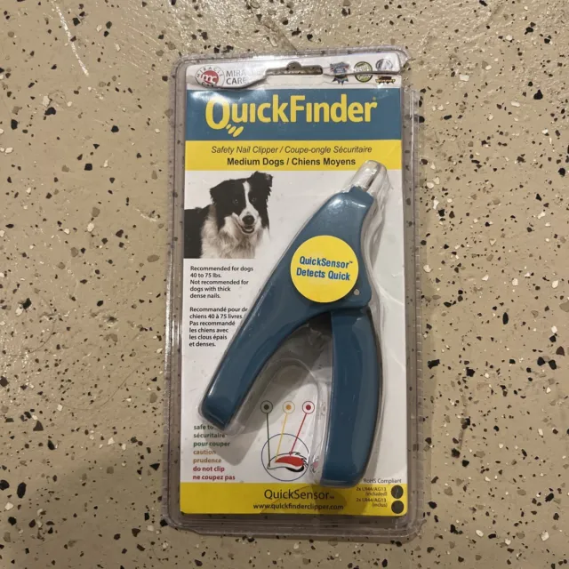 QuickFinder Safety Nail Clippers - Medium Dogs - 40 To 75 Lbs