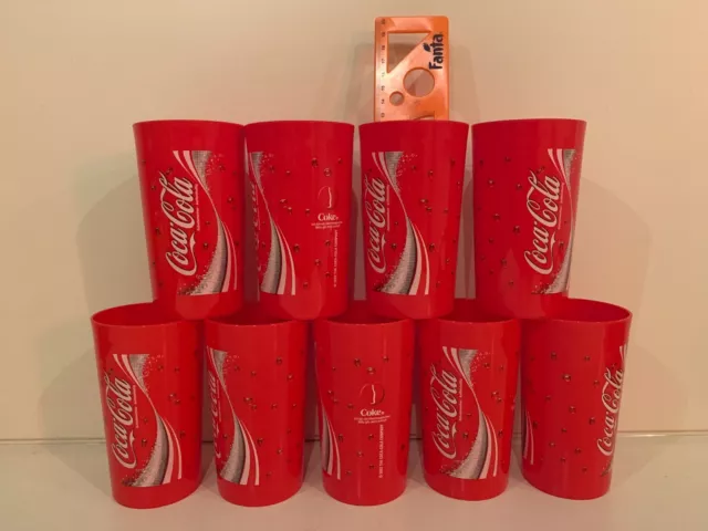 Coca Cola Becher 0,3l - Hartplastik, 9er Set