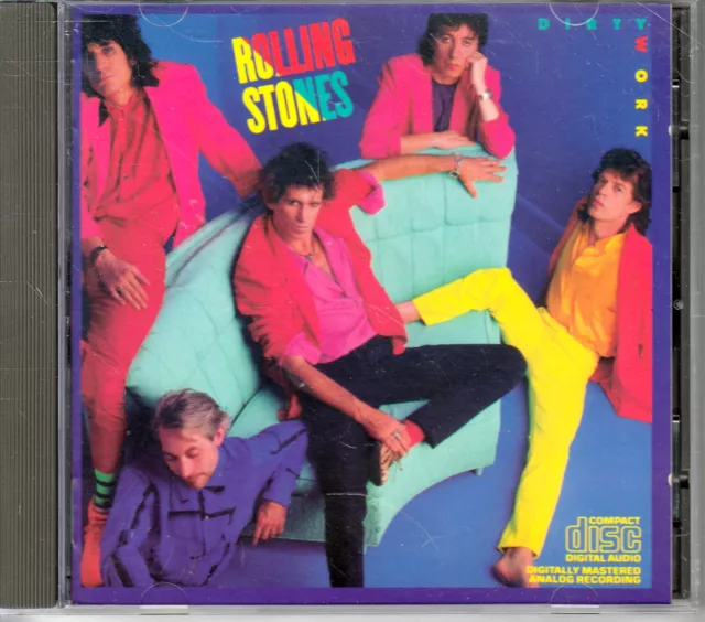 Rolling Stones - Dirty Work / Japan Made / 1986 / No Barcode / Cd