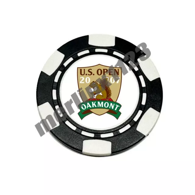 2007 US Open Oakmont - Magnetic Clay Poker Chip Golf Ball Marker