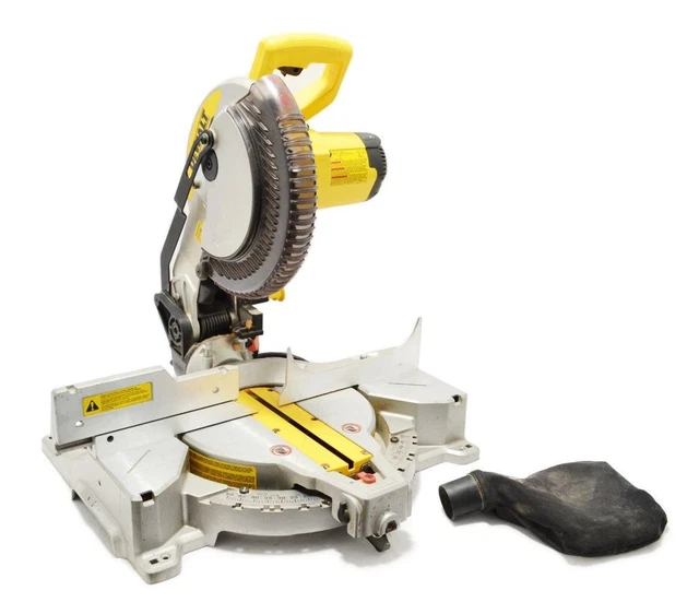 DEWALT DWS713 10in 15A 5000 RPM 48° SINGLE CLAMP BEVEL CORDED COMPOUND MITER SAW