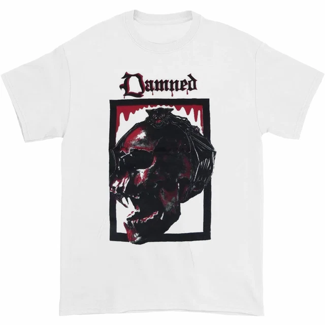 80's The Damned Skull T-Shirt Full Sizes S To 5XL
