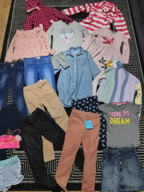 #909💜 Huge Bundle Of Girls Clothes 7-8years GEORGE NEXT LEE COOPER MINIBODEN YD