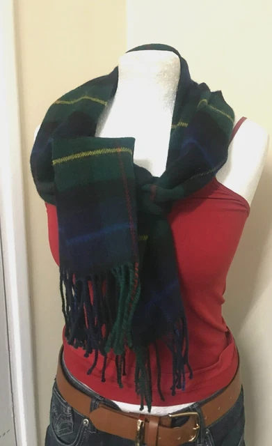 SCIARPA CLANS OF SCOTLAND TARTAN [LANA PURA NUOVA] [54""x12""]