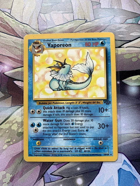 WOTC Pokemon Jungle Set Vaporeon