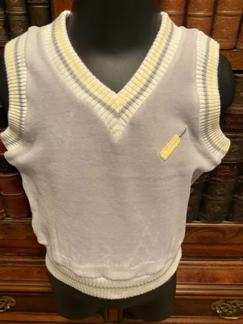 Vintage Mothercare Grey Velour Tank Vest Top - 90cm (approx 1-2Y)