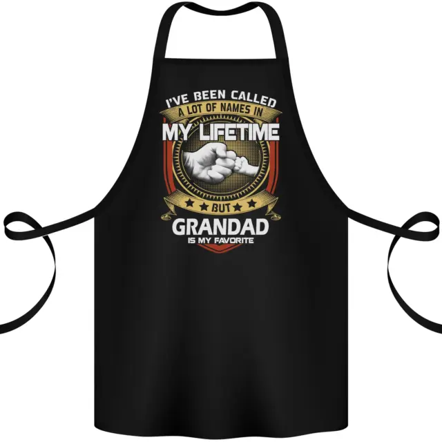 Grandad Is My Favourite Funny Fathers Day Cotton Apron 100% Organic