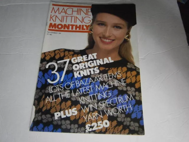 November 1989 Europe Machine Knitting Monthly Pattern Magazine X-Mas Stocking