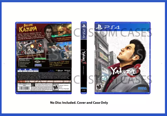 XBOX PS4 Mafia 3 Definitive CUSTOM REPLACEMENT CASE NO DISC SEE