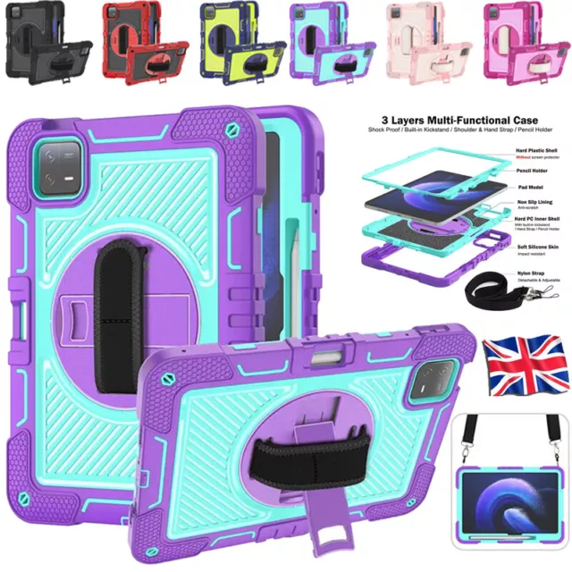 For Xiaomi Mi Pad 6 / Mi Pad 6 Pro 11" Kids Shockproof Straps Stand Case Cover