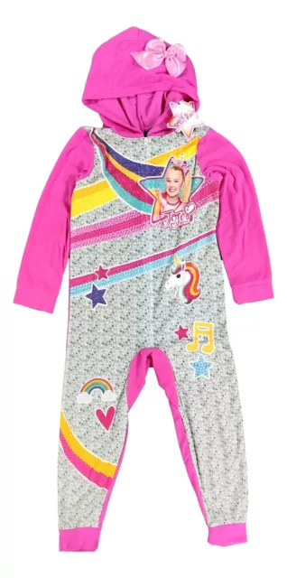 JoJo Siwa Pajamas Girls Small 6-6X Blanket Long Sleeve Rainbow Unicorn PJ Gift