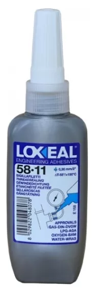 Loxeal 58-11 Gewindedichtung Gas Wasser Sauerstoff Öle Chemikalien DVGW 50ml