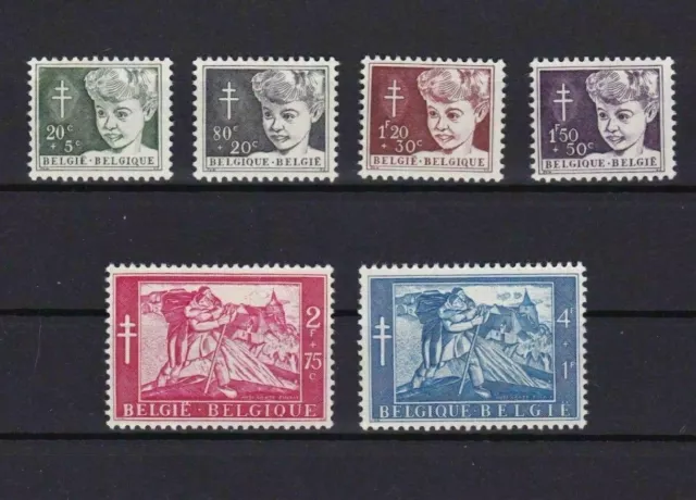 Belgium 1954 Anti Tb   Mounted Mint Stamps Set Cat £50+  Ref R 2821