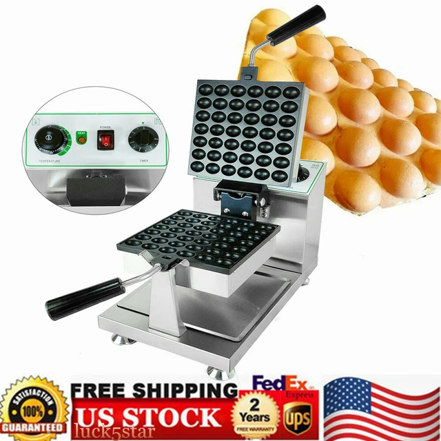 Commercial Rotated Electric Egg Bubble Waffle Maker Mini Waffle Maker Machine US