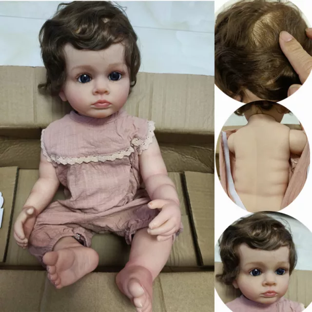 Archie 20-22 Bebe Reborn Dolls 3d Painted Soft Vinyl Finished Reborn Doll  with