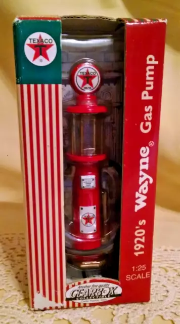 Texaco Gas Pump Gearbox 1920'S Wayne Ltd Ed 1:25 Item 07261 1998 Gravity Diecast