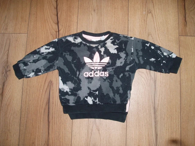 Felpa Adidas tuta età superiore 3-6 mesi bambini bambini ragazze mimetici neonati