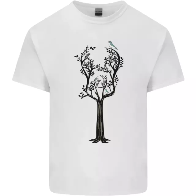 T-shirt per chitarra acustica albero chitarrista band musicale bambini
