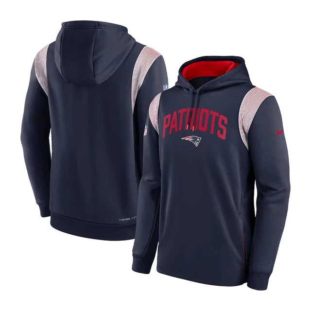 Felpa con cappuccio New England Patriots (taglia 3XL) uomo Nike NFL Wordmark - Nuova