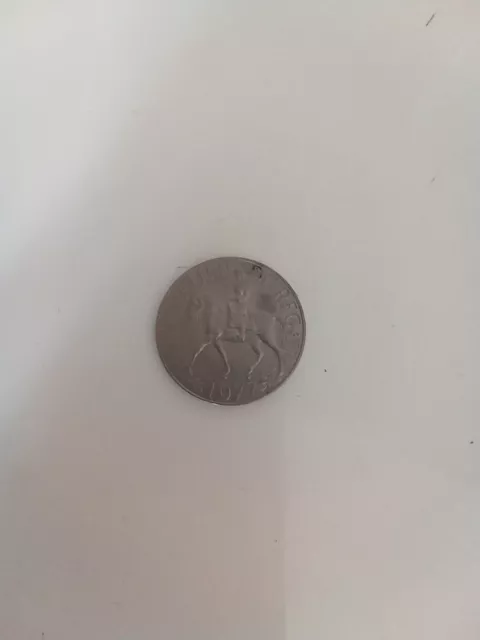 Moneta Commemorativa Regina Elisabetta II 25 New Pence in Argento 1977