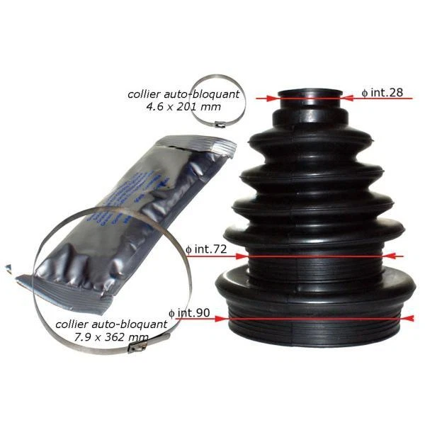 10 Colliers Soufflet Cardan En Acier Inoxydable - 5 Petits (20-50mm) Et 5 Grands (50-120mm) - 4
