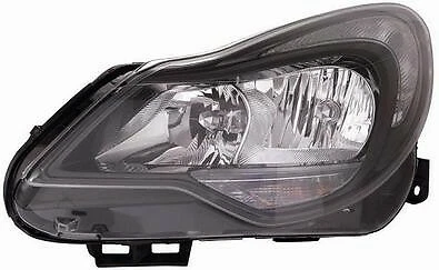 Faro Fanale Anteriore Destro Per Opel Corsa D 2011 In Poi Parabola Nera