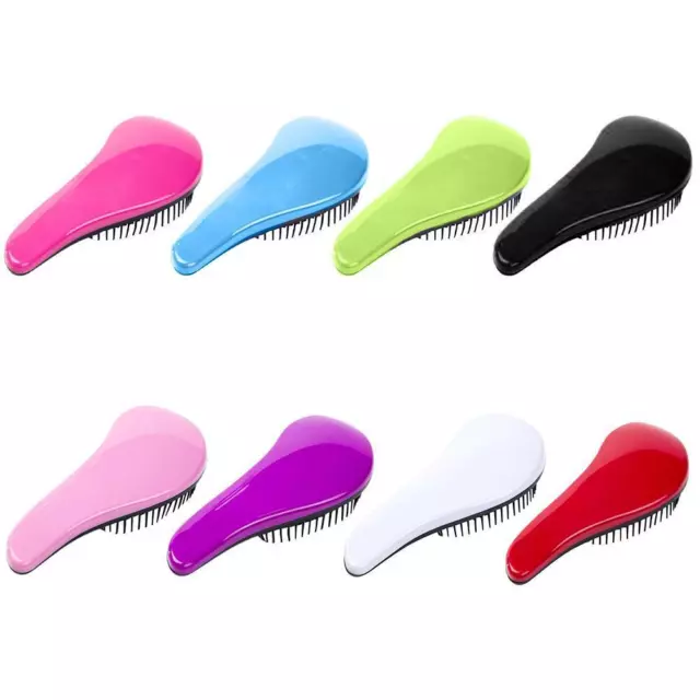 White Hair Styling Brush Reduce Hair Breakage Smoothing Glides Detangling Comb