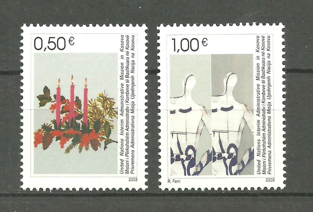 KOSOVO 2003 Weihnachts- und Neujahrssatz postfrisch