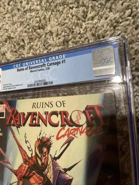 RUINS of RAVENCROFT CARNAGE #1 (2020) CGC 9.8 1st APPEARANCE CORTLAND KASADY 4