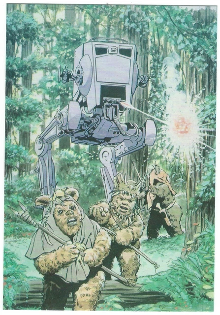 STAR WARS RETURN Of The Jedi Ewok Concept Art Postcard Classico San ...