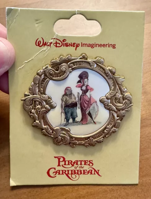 HTF Disney WDI Marc Davis Pirates of Caribbean Redhead Auction Scene LE Pin RARE