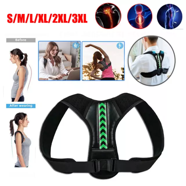 Posture Corrector Back Support Lumbar Shoulder Body Brace Wellness Support Belt