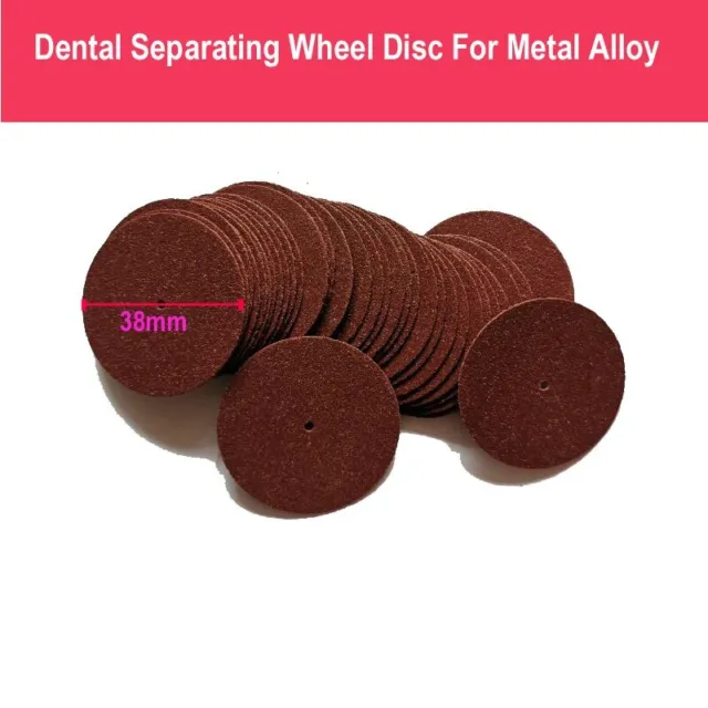 100PCS Dental ResinGrind Abrasive WheelSeparat Alloy Diameter38mm Thickness0.7mm