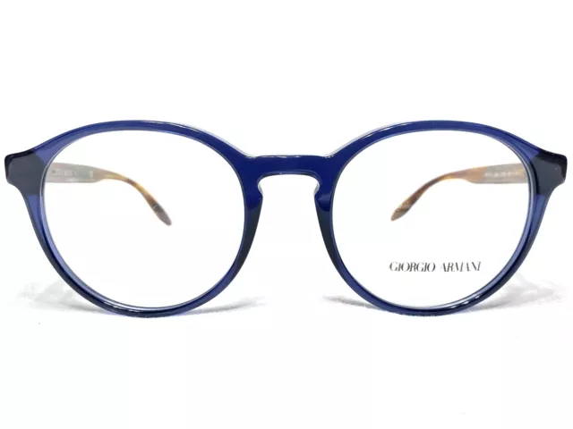 NEW Giorgio Armani AR7162 5358 Mens Blue Round Designer Eyeglasses Frames 51/20