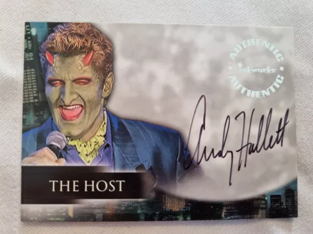 ANGEL Season 2 Andy Hallett The Host Autograph Card A12 - Inkworks Trading Card