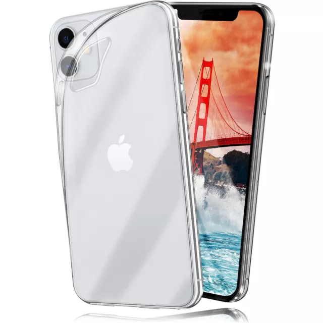 Hülle für Apple iPhone 11 Schutzhülle Silikon Case Cover Schutz Klar Transparent