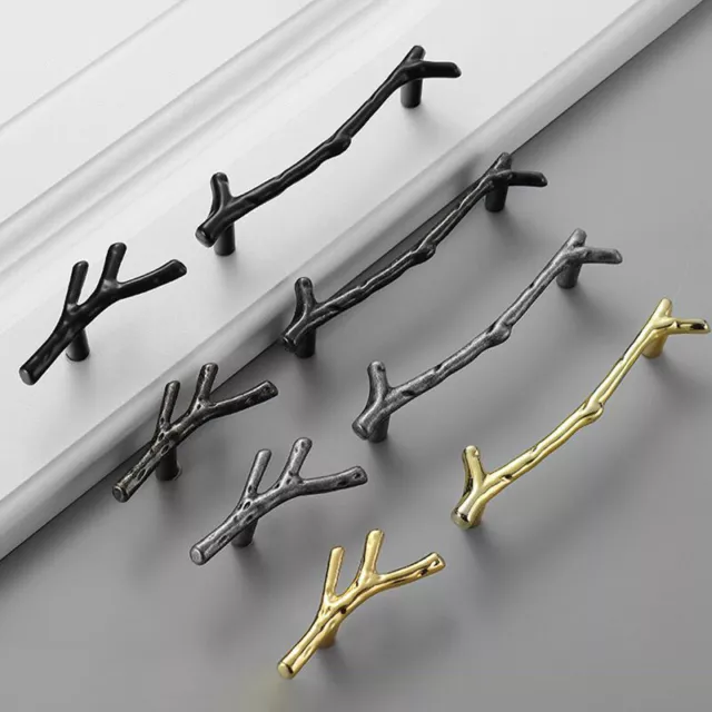Fashion Tree Branch Twig Cupboard Wardrobe Cupboard Door Pull Furniture Han'm'