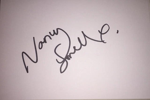 Nancy Sorrell Signed 6X4 White Card Tv Autograph Model Actress & Tv Presenter