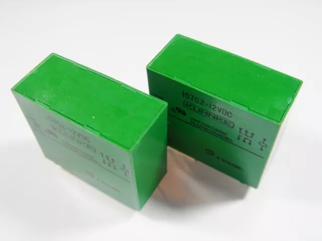 10x 12V 2xUM 240V 5A KUHNKE 107G2-12VDC RELAY #20-09/A