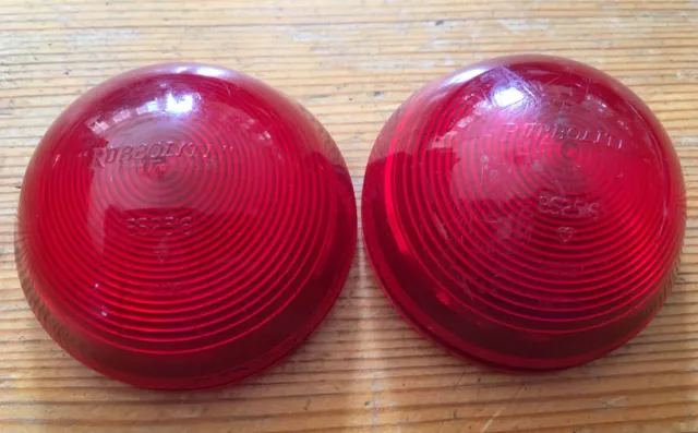 Rubbolite Rear Red Dome Lenses