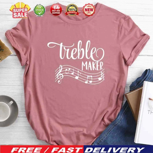 Funny Musician Treble Maker T-shirt-015073-Rose Gold-XXL