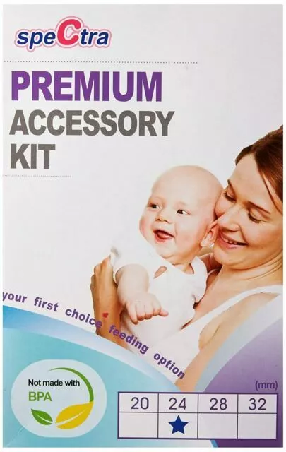 Spectra Breast Pump Premium Accessory Kit with 24mm Breast Flange, Replacement